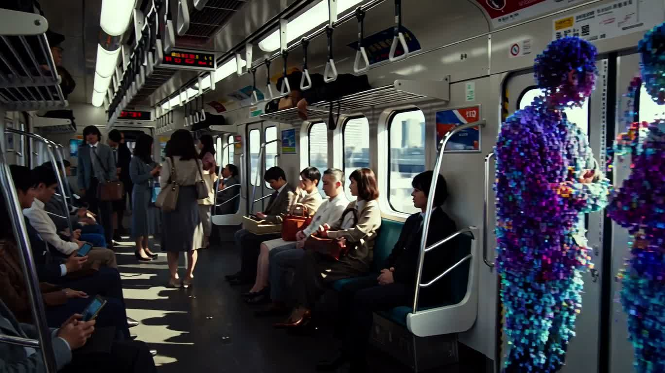 樱花数据入侵东京塔 — AI video creation