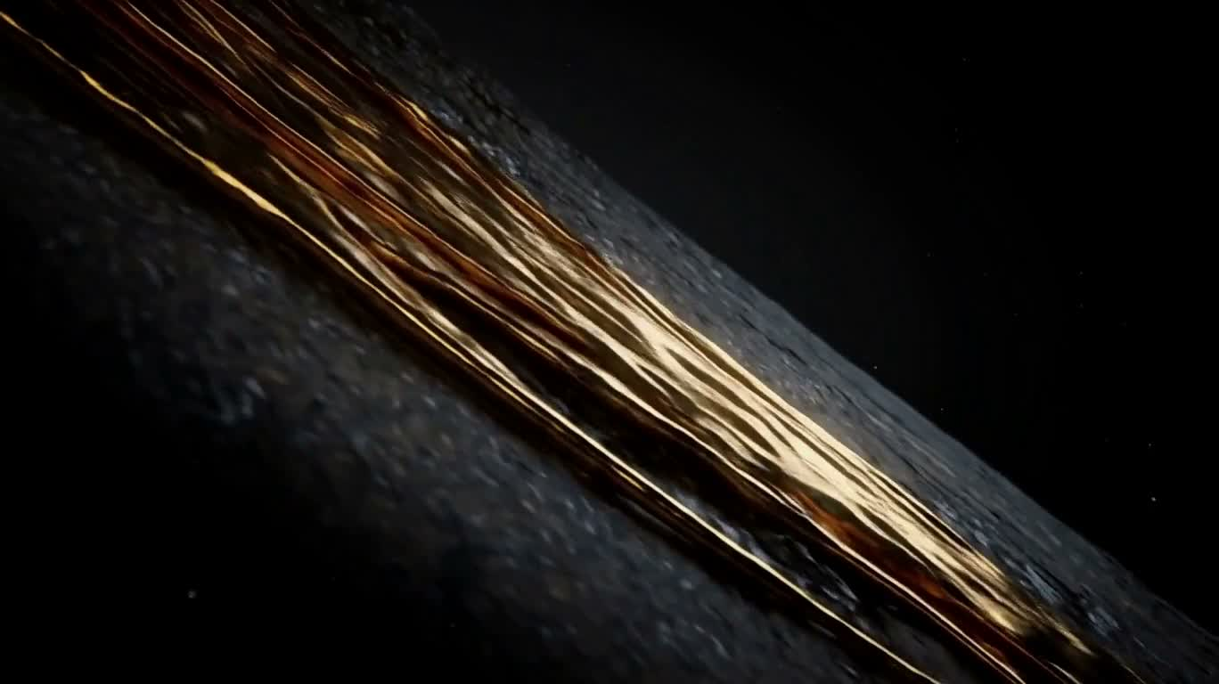 Molten Gold Against the Current — AI video creation