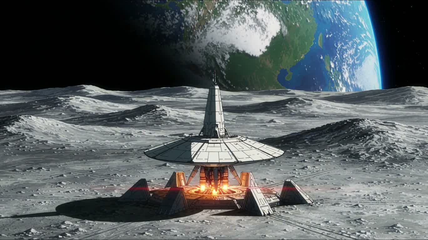 Departure from the Lunar Surface — AI video creation