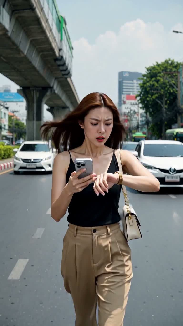 曼谷摩托车即时出行广告 — AI video creation