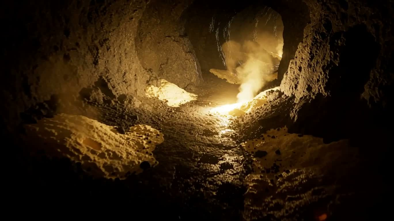 Ghostly Wasteland in the Sulfur Cavern