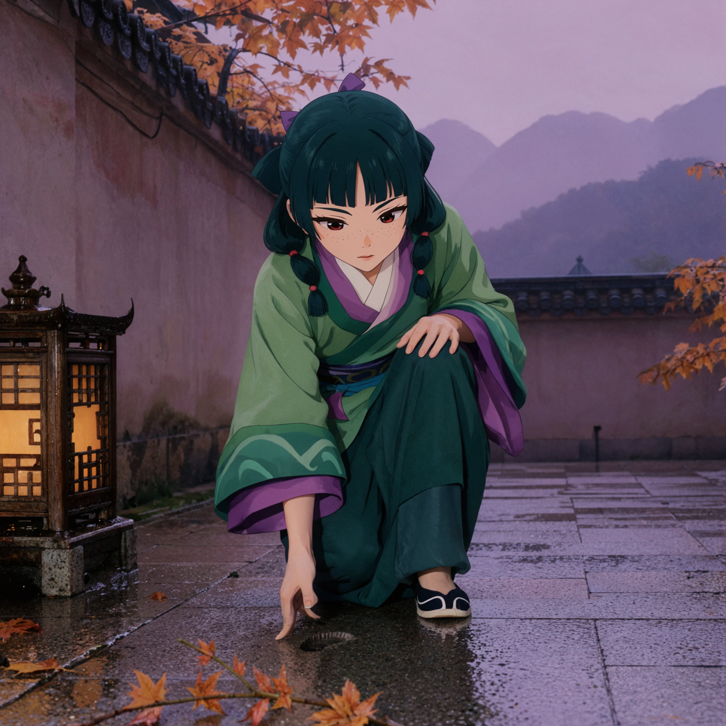 猫ちゃん・灯下の足跡・静止した動き — AI image creation