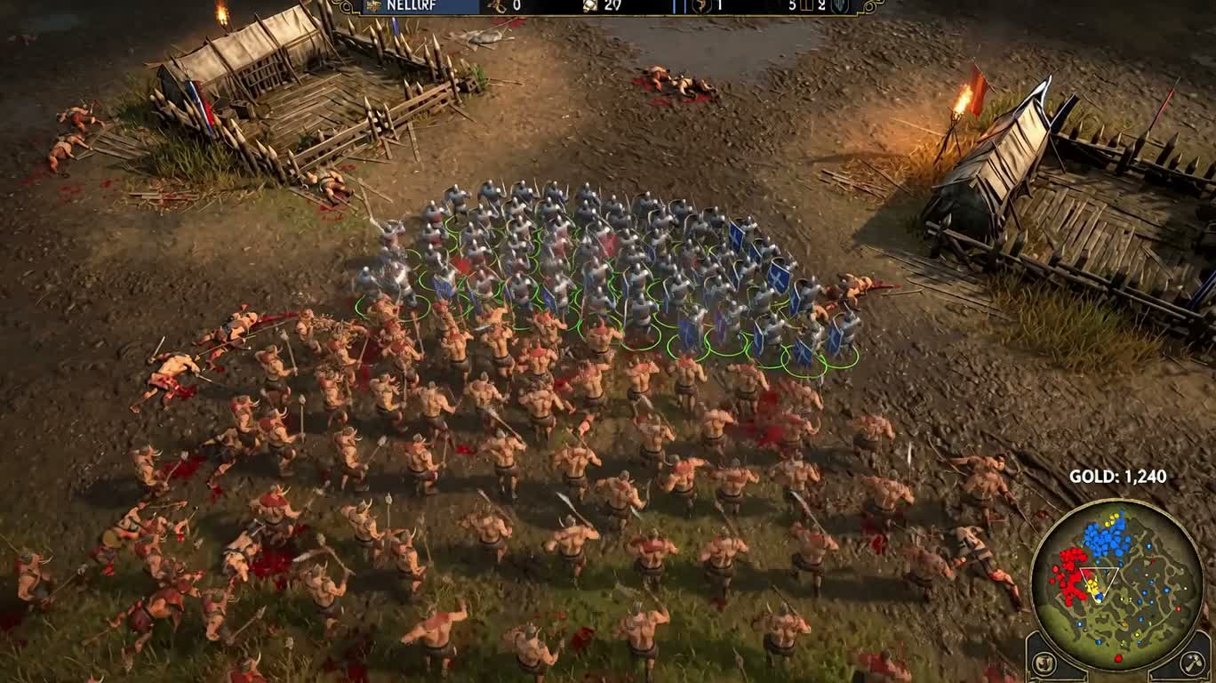 低多边形骑士与兽人战场决战 — AI video creation
