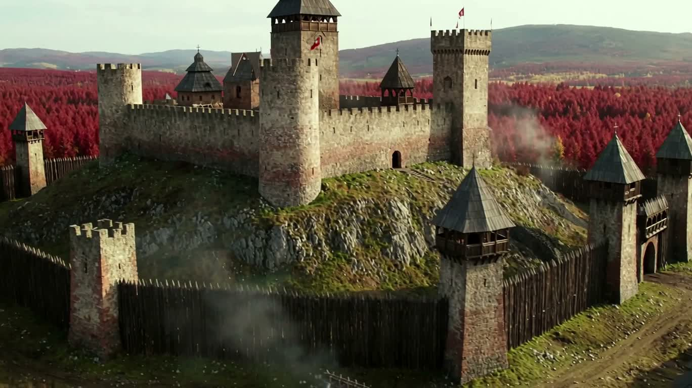 Red Forest City and Ancient Castle