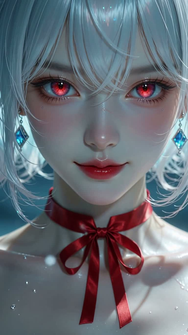 Frostblue Fairy with Crystal Wings
