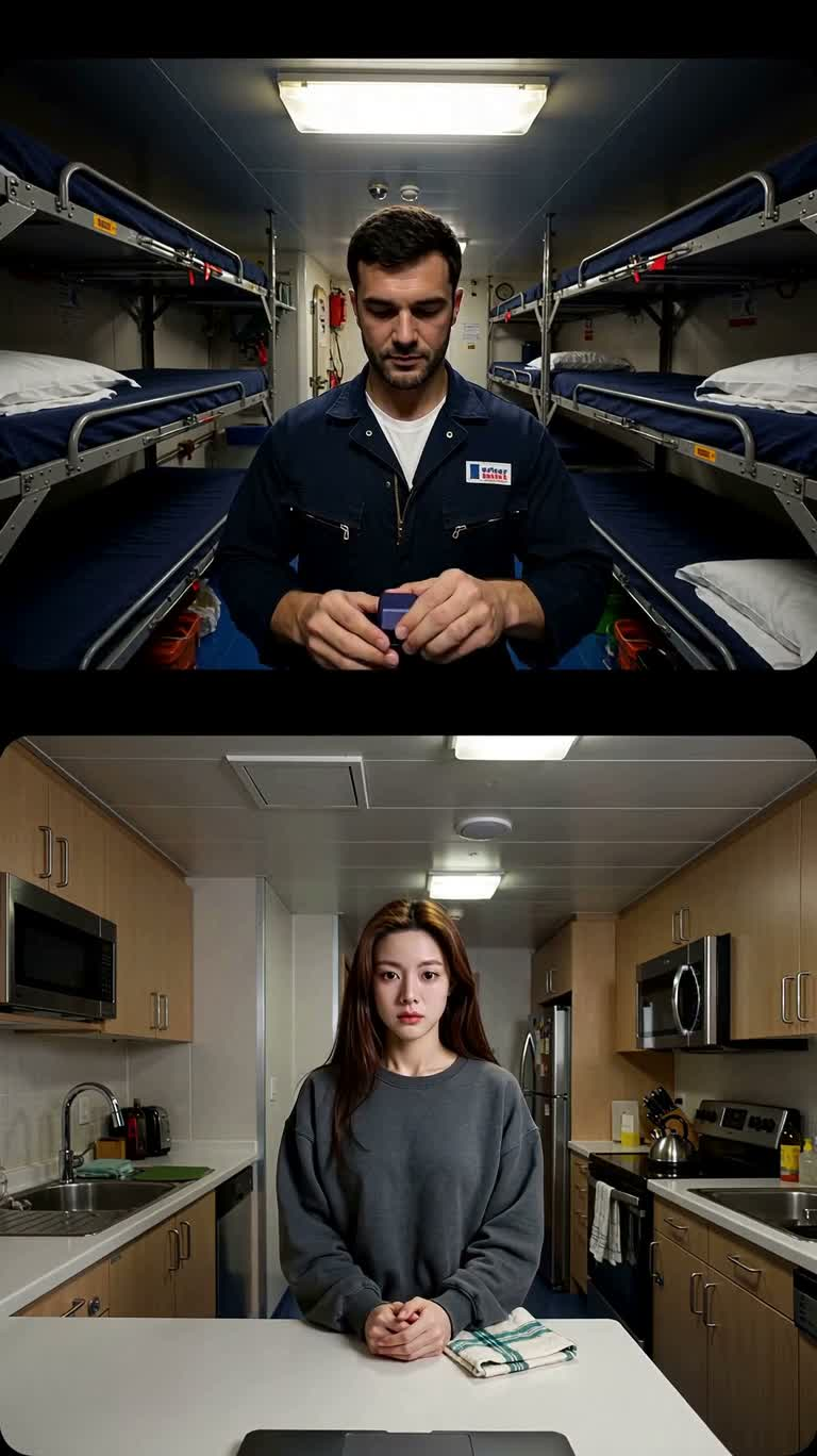 Surprise de demande en mariage en appel vidéo vertical — AI video creation
