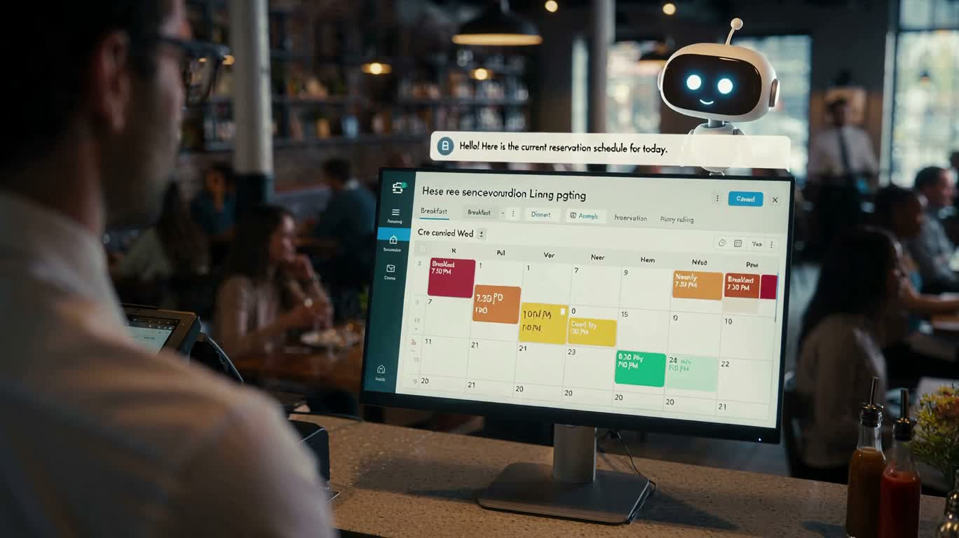 스마트 레스토랑 예약 어시스턴트 — AI video creation