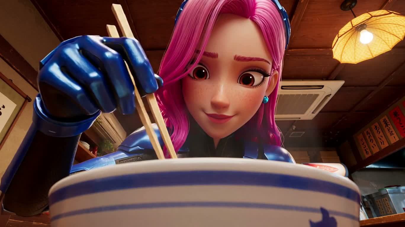 ラーメン屋台の美味しいひととき — AI video creation