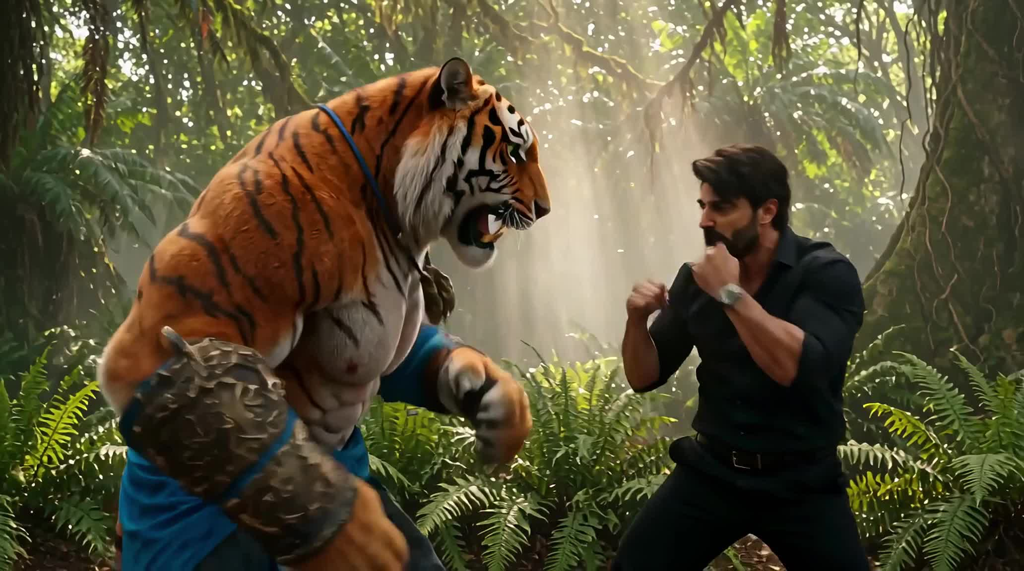 林中对打 15秒