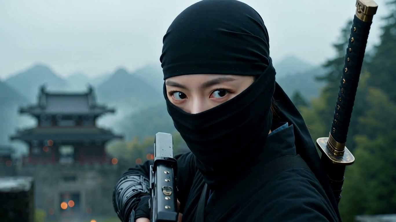 雾山忍者突围 — AI video creation