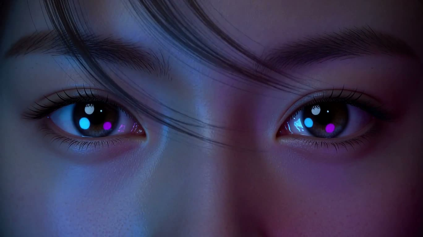 Vòng tròn ma thuật xanh tím triệu hồi hai linh thú — AI video creation