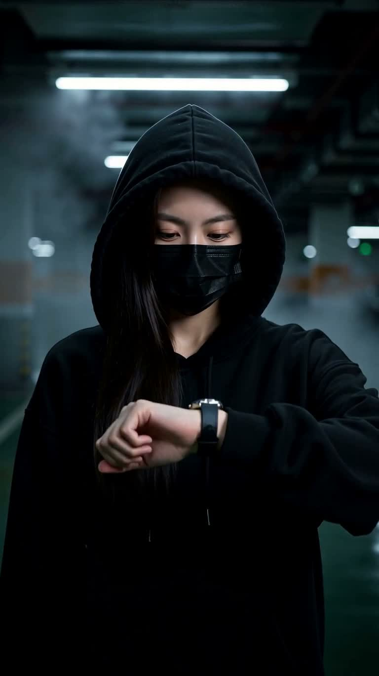 赛博女战士的霓虹觉醒 — AI video creation