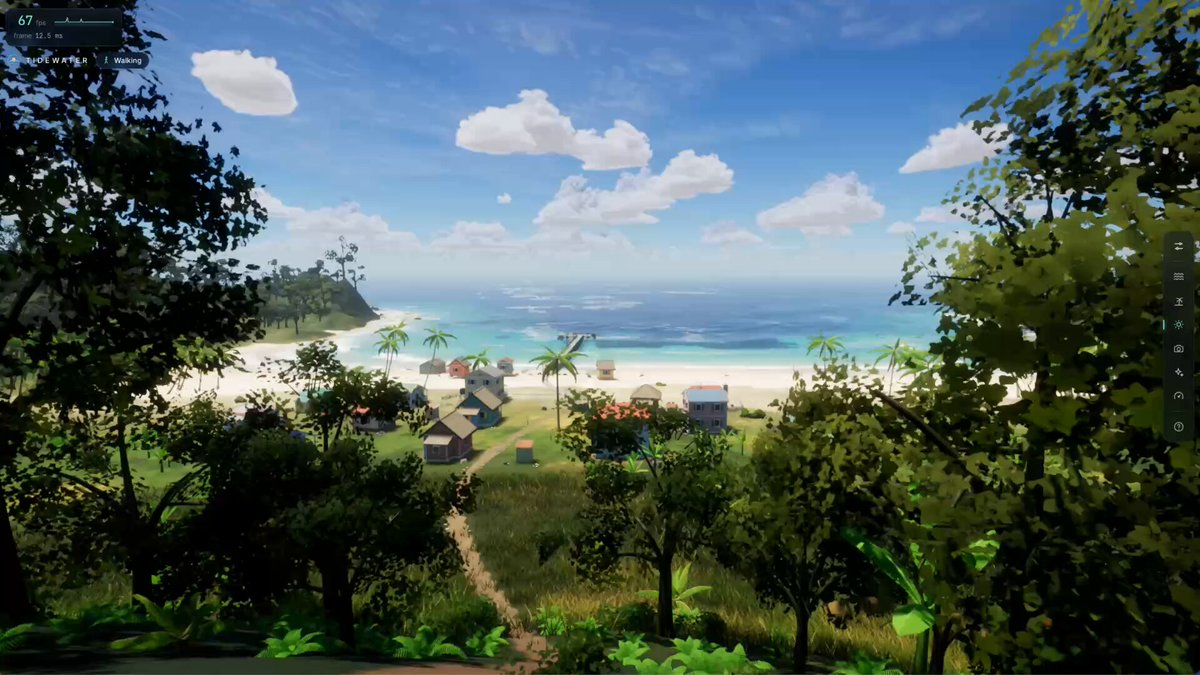 程序化生成的海岛模拟场景 — AI video creation
