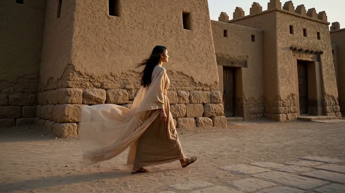 Wanderer in the Wind of Ancient Nineveh — AI video creation