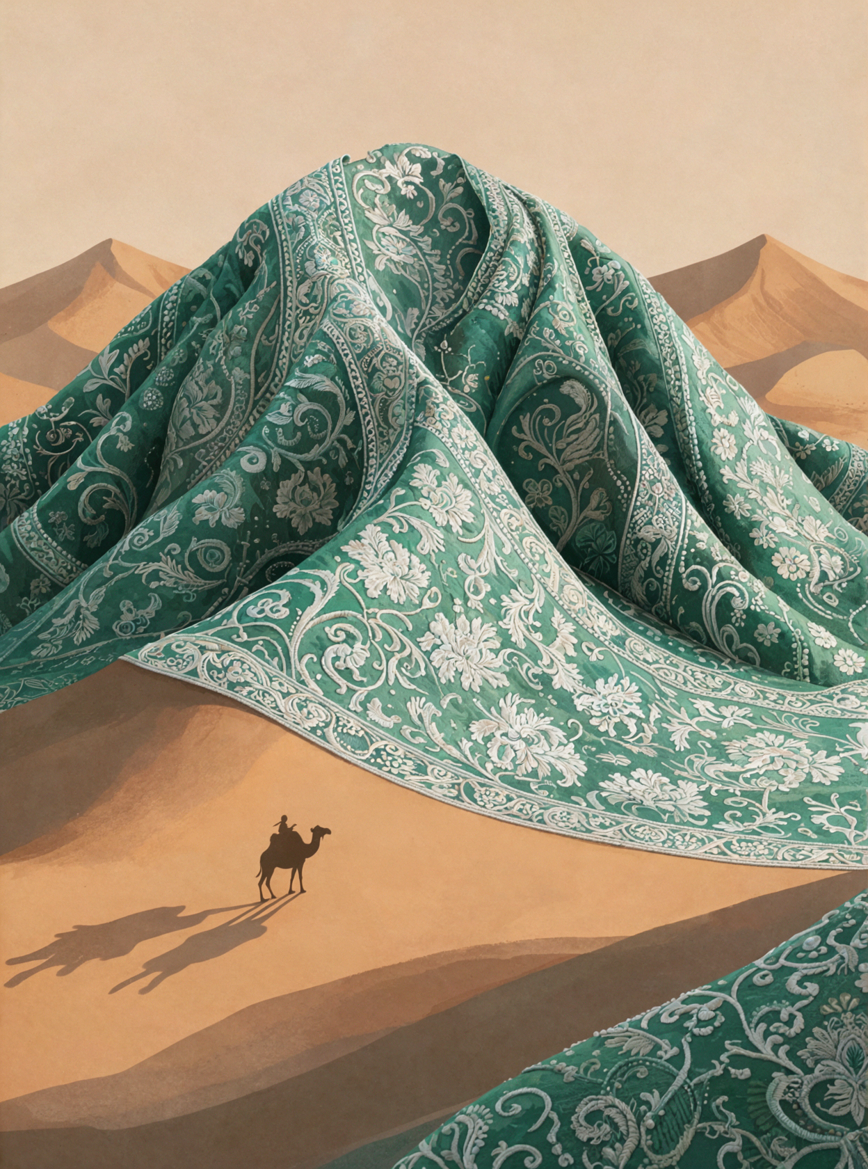 Brocade Dunes · Folk Fairy Tale — AI image creation