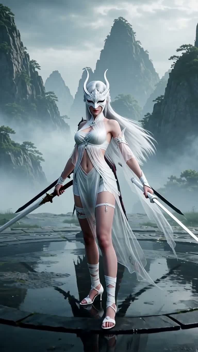 안개 절벽의 쌍검 결전