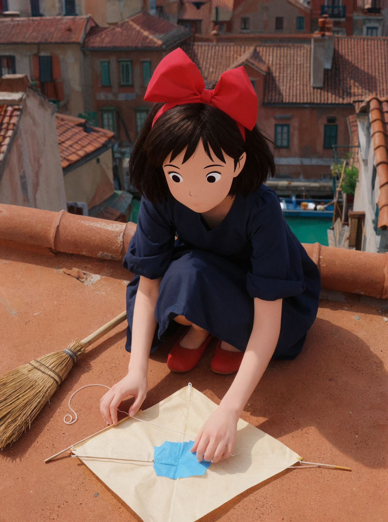 琪琪 · 屋脊上的补丁 — AI image creation