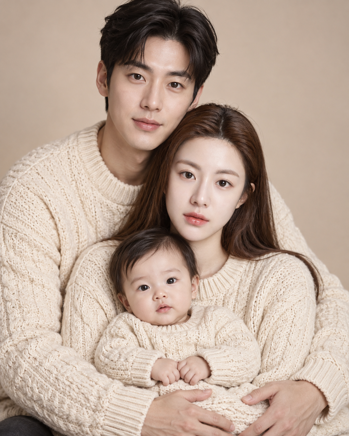 초사실주의 스튜디오 가족 초상화
