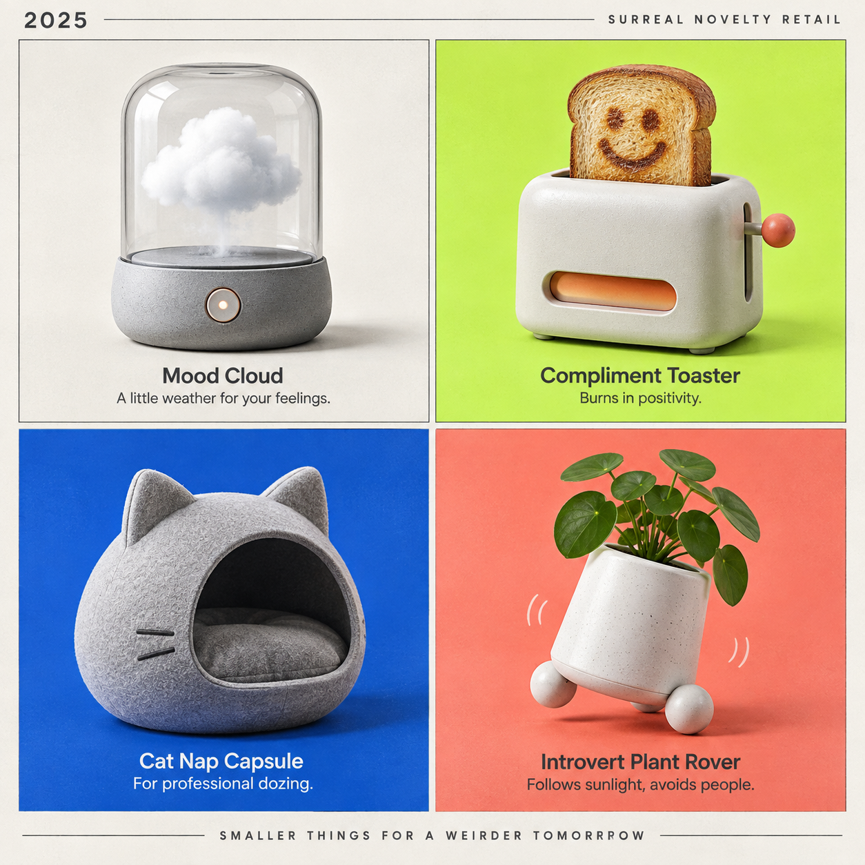 怪诞年度奇葩商品图文档案 — AI image creation