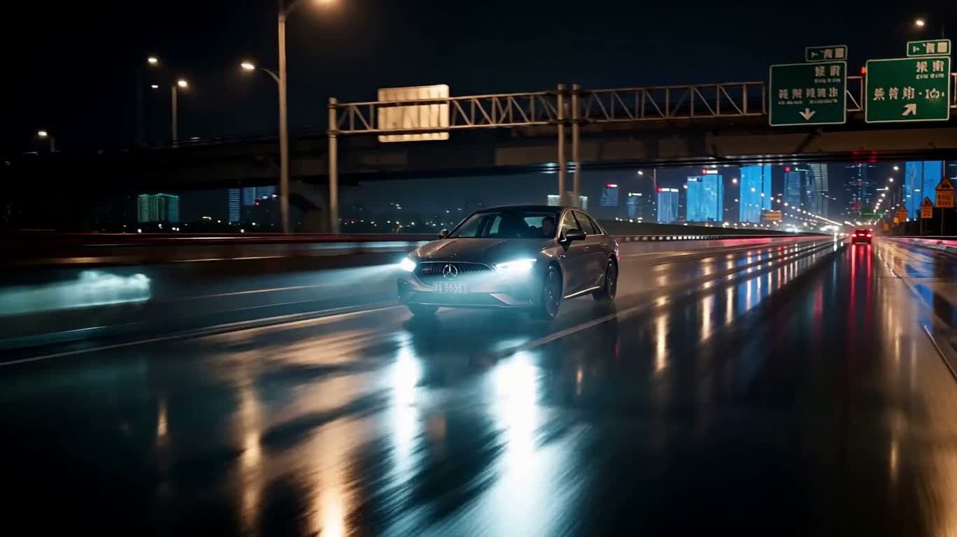 暴雨夜归途 — AI video creation