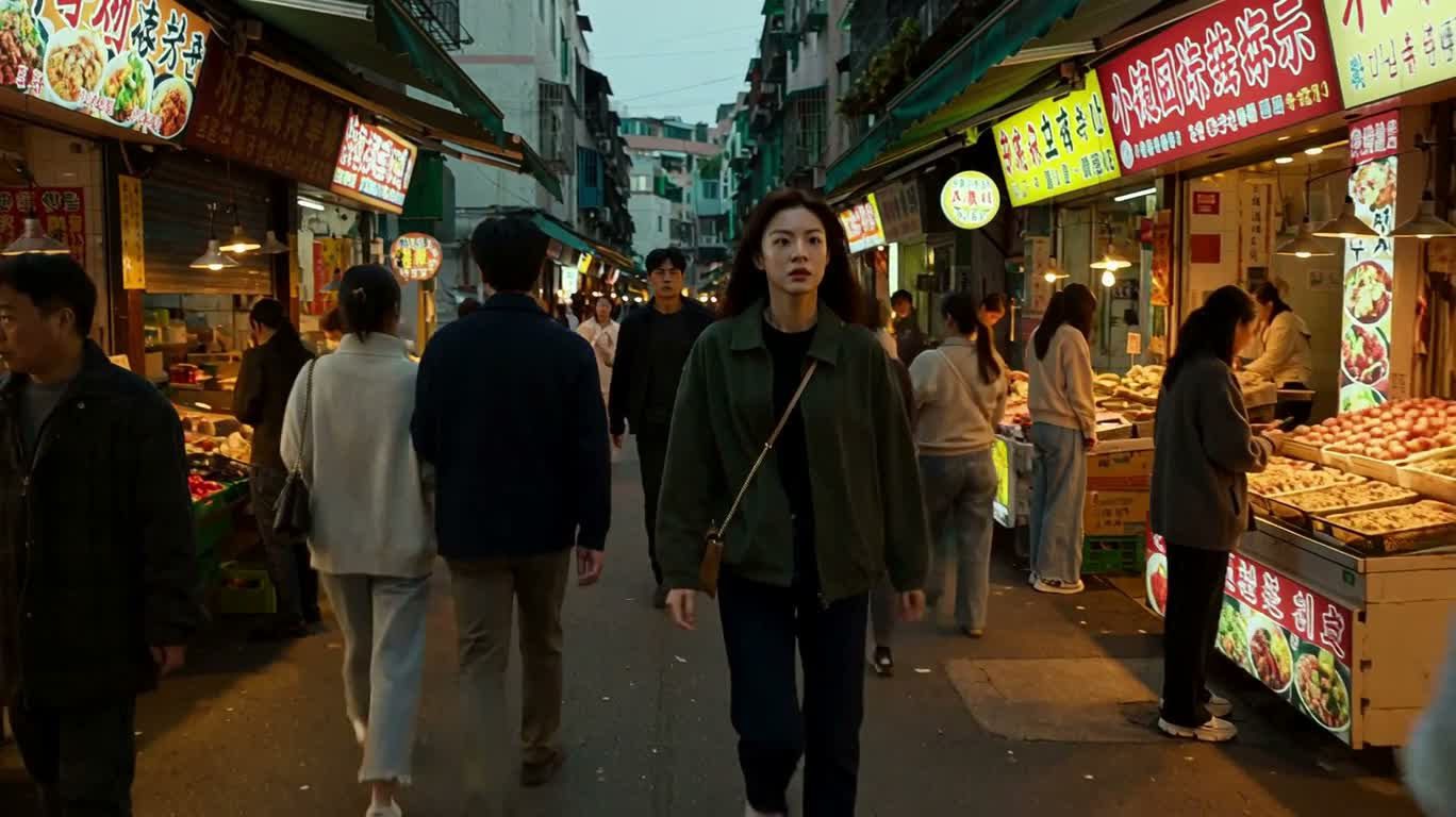 夜市里的惊险脱身 — AI video creation