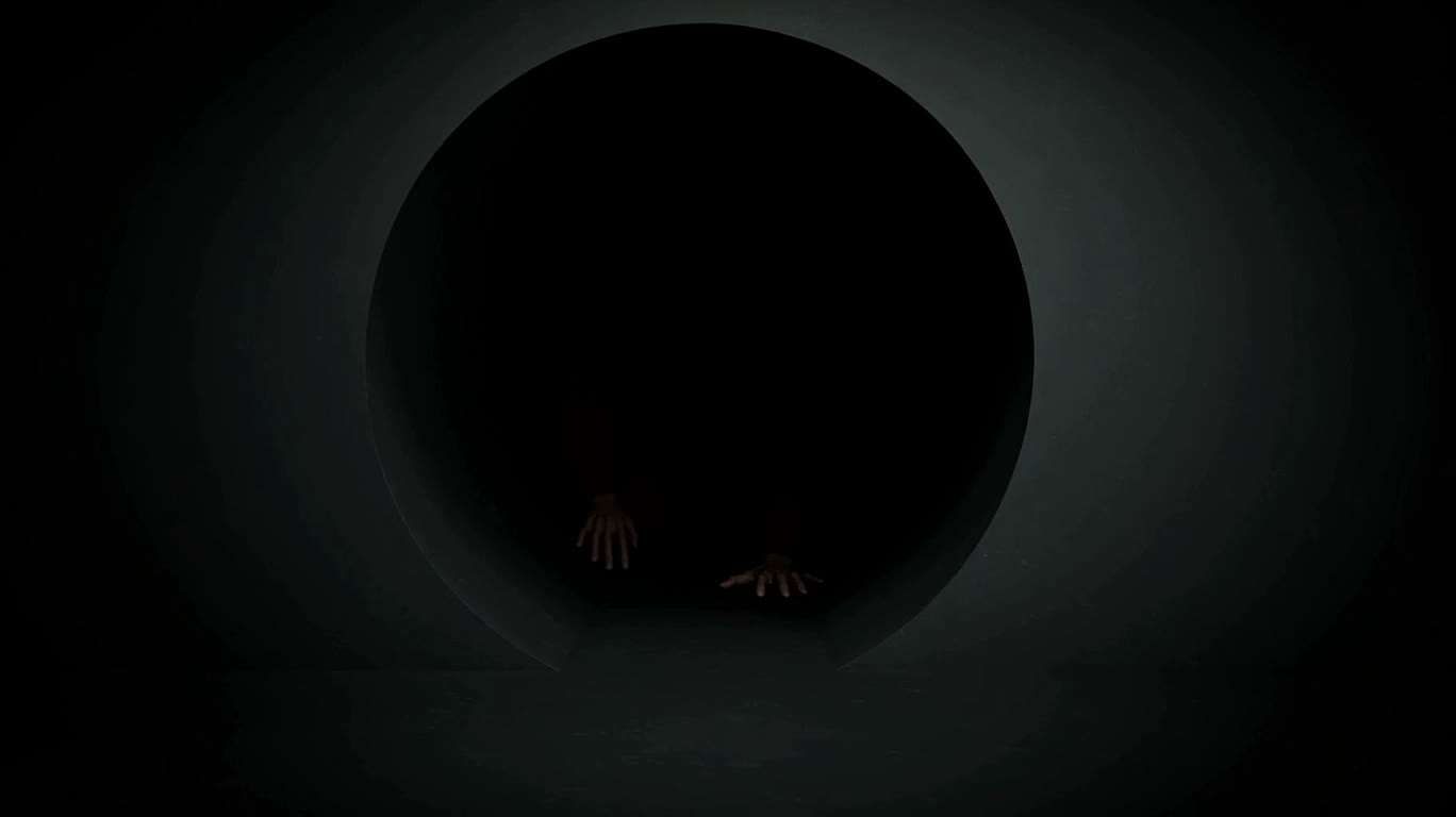 얼굴 없는 형체가 뚫고 나오다 — AI video creation