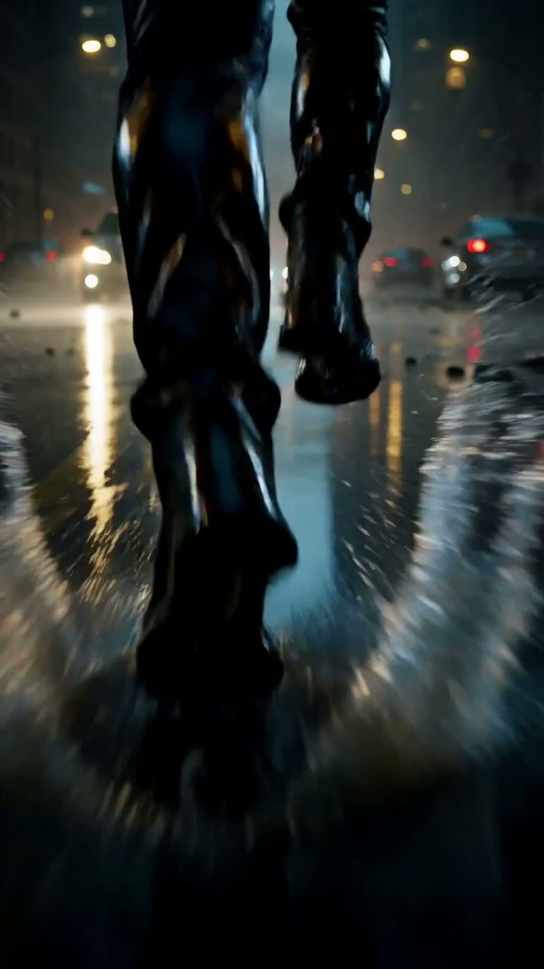 雨夜奔逃 — AI video creation