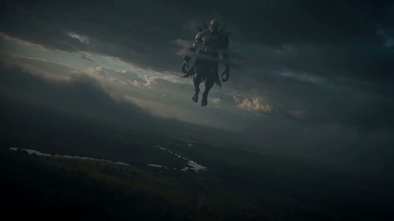 Colosse du ciel brumeux — AI video creation