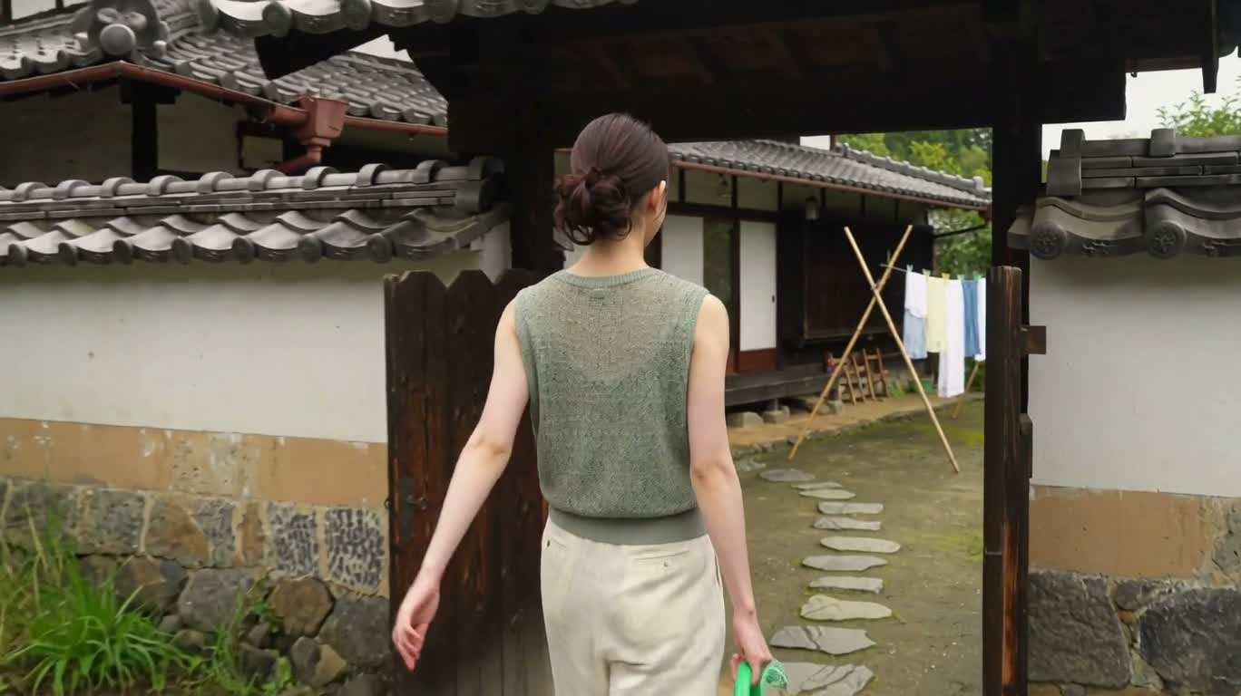 夏日乡居与祖母的温暖相聚 — AI video creation