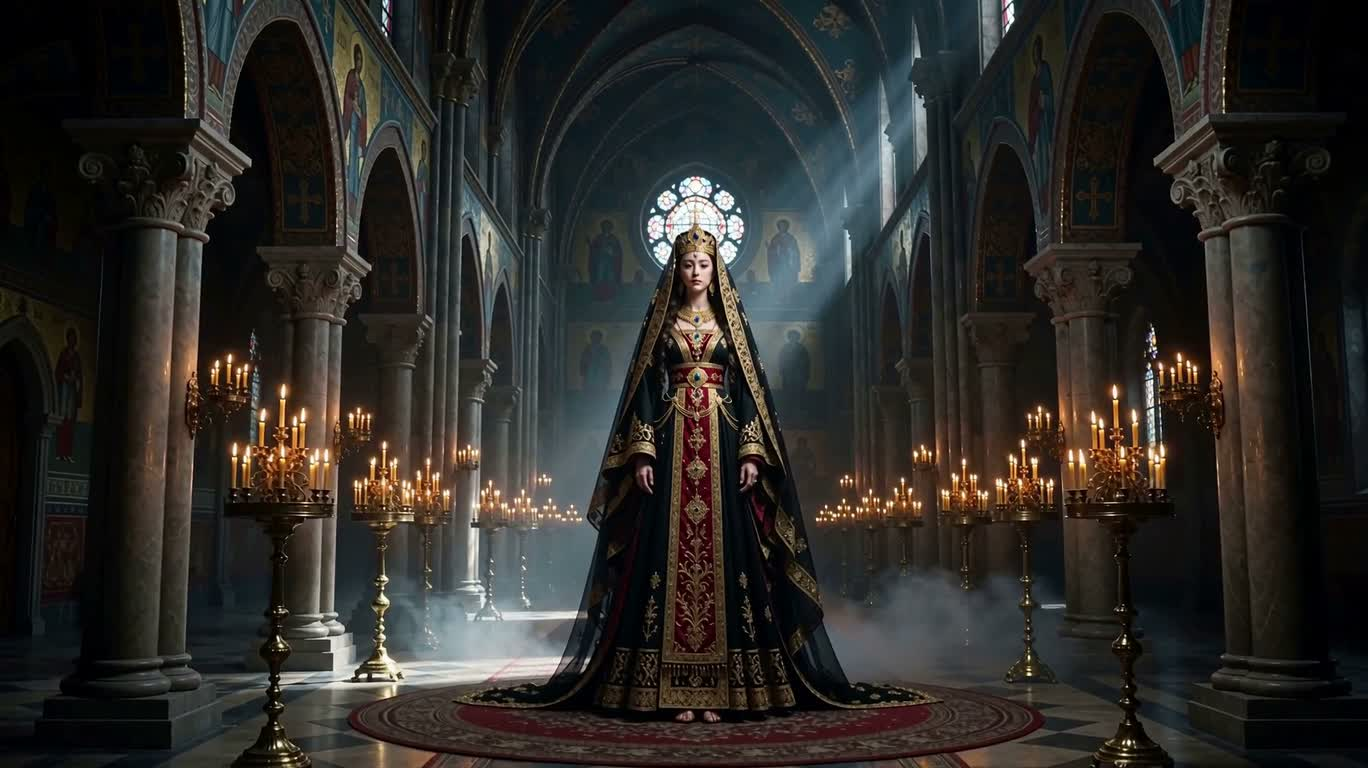 ビザンティン・ゴシックの女神 — AI video creation