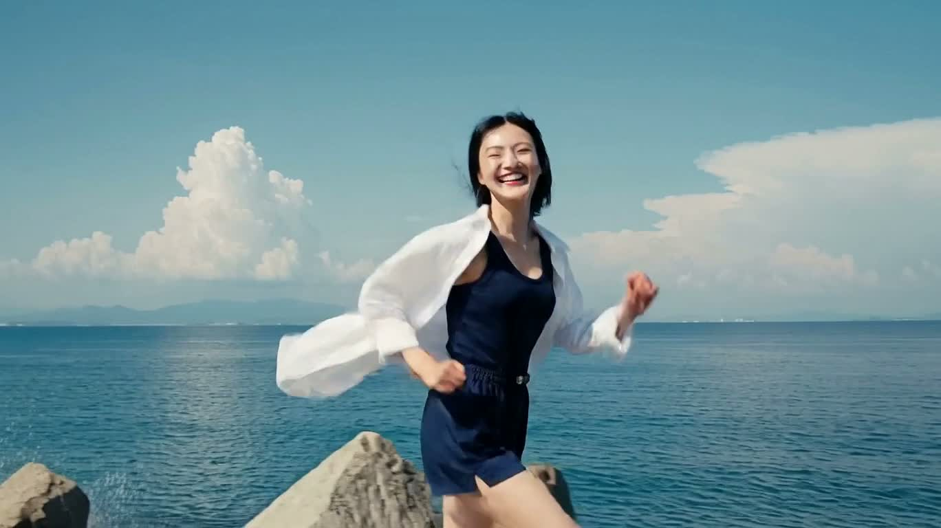海风下的 AOI WATER 夏日奔跑 — AI video creation