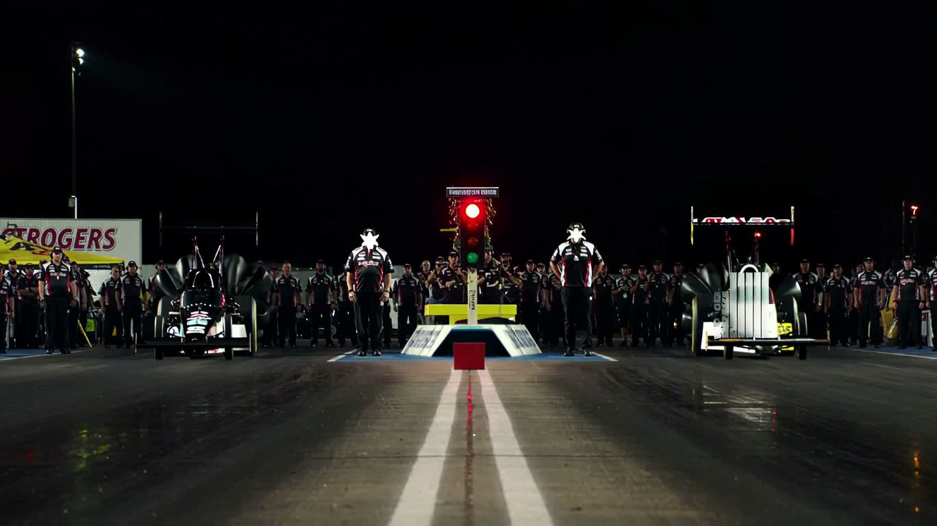Course de dragsters au protoxyde de nuit — AI video creation