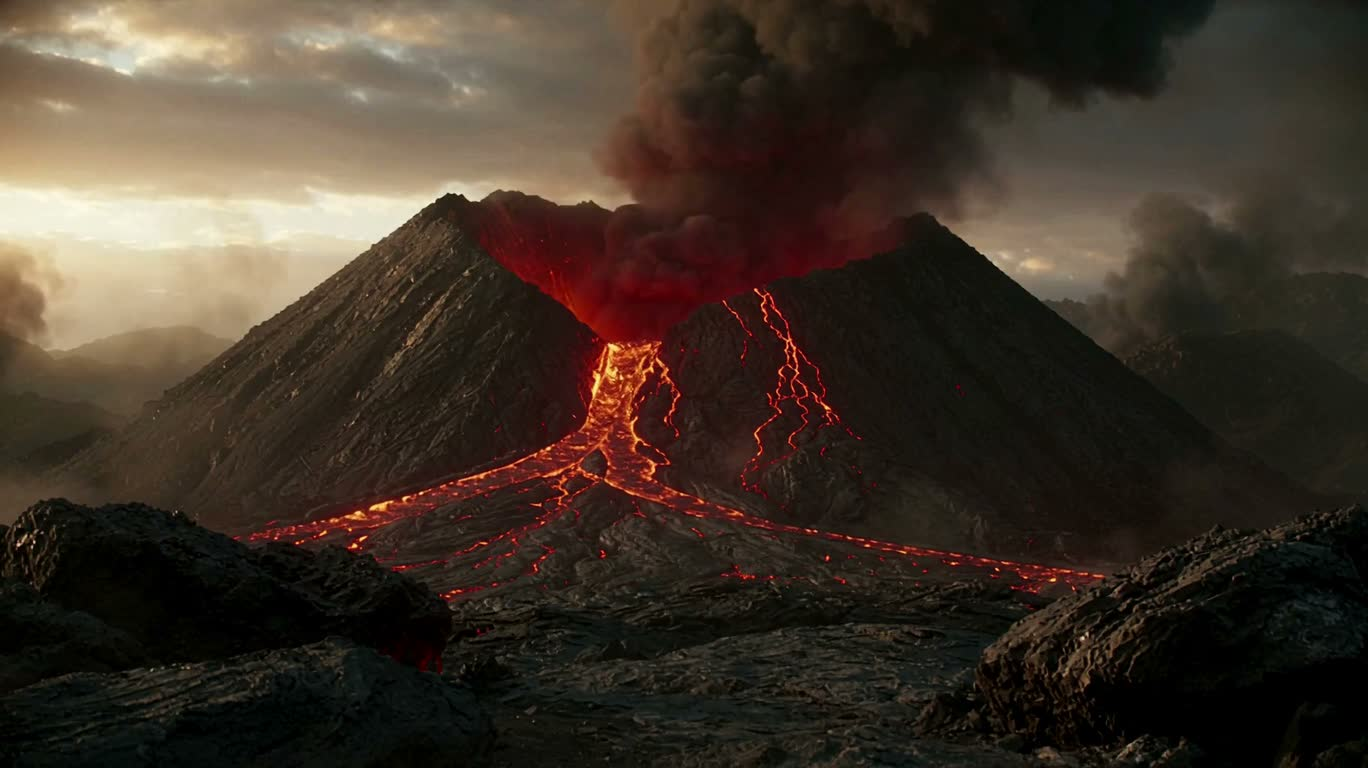 火山熔岩军团崛起 — AI video creation