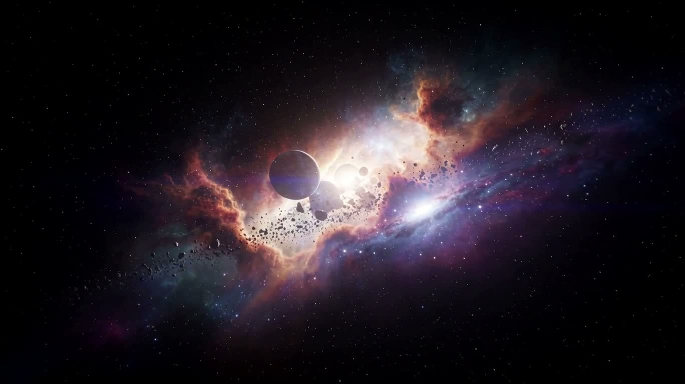 绚彩异星银河 — AI video creation