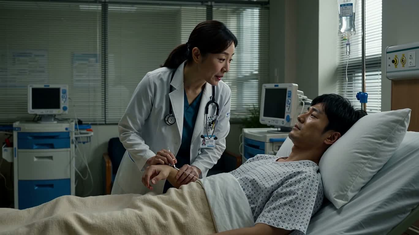 病房中的温柔凝视