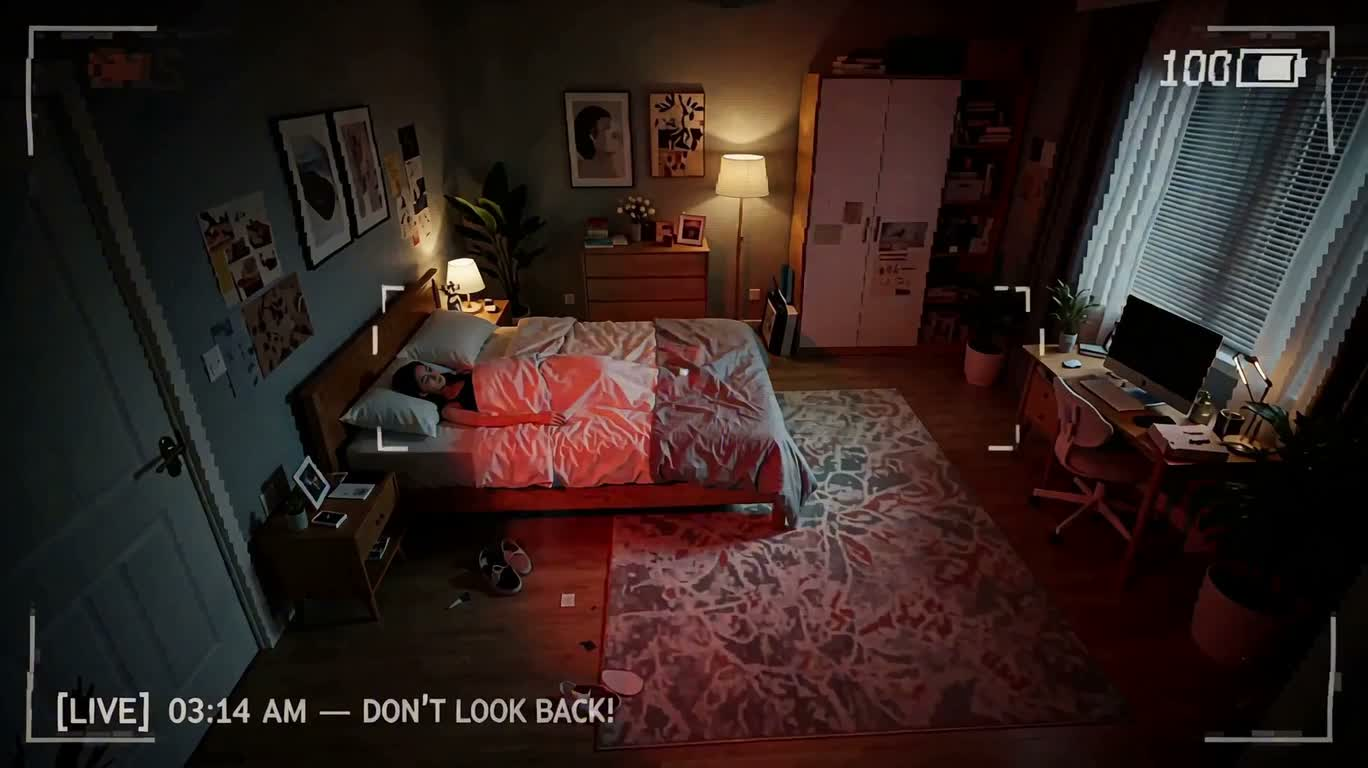 Midnight Surveillance Horror Ad — AI video creation