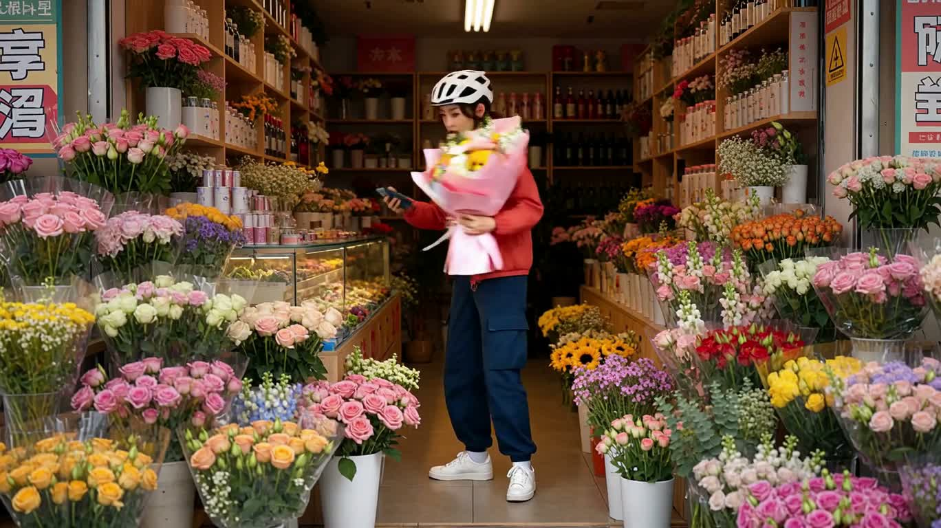 花束冲刺：列车关门前
