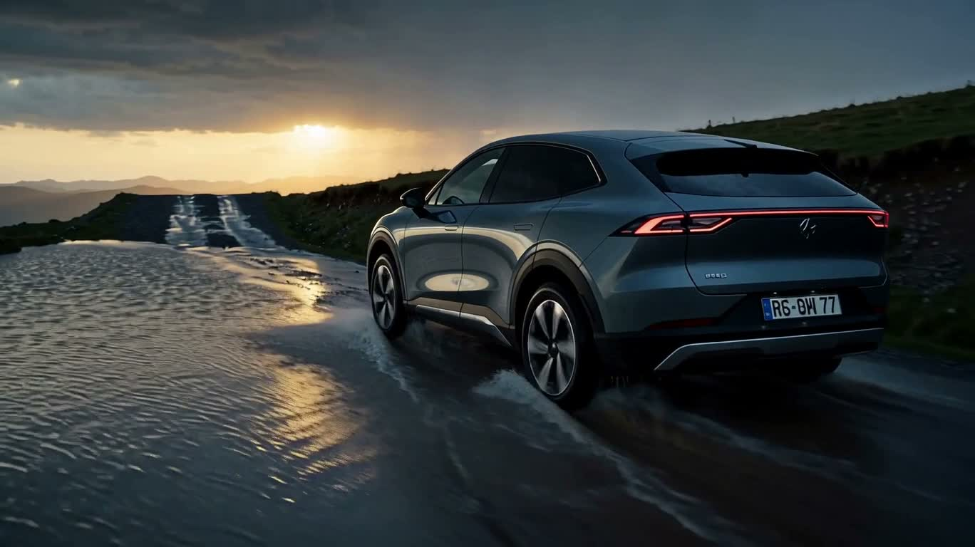 风暴水路上的电动SUV
