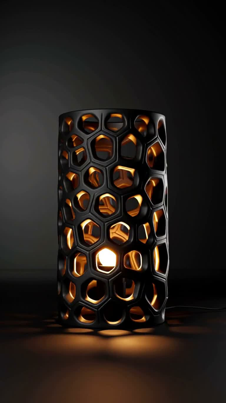 Biến dạng liên tục đèn Voronoi hổ phách