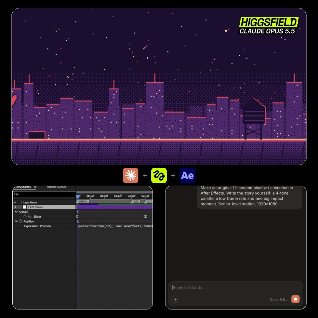 通过MCP在After Effects中制作的动效 — AI video creation