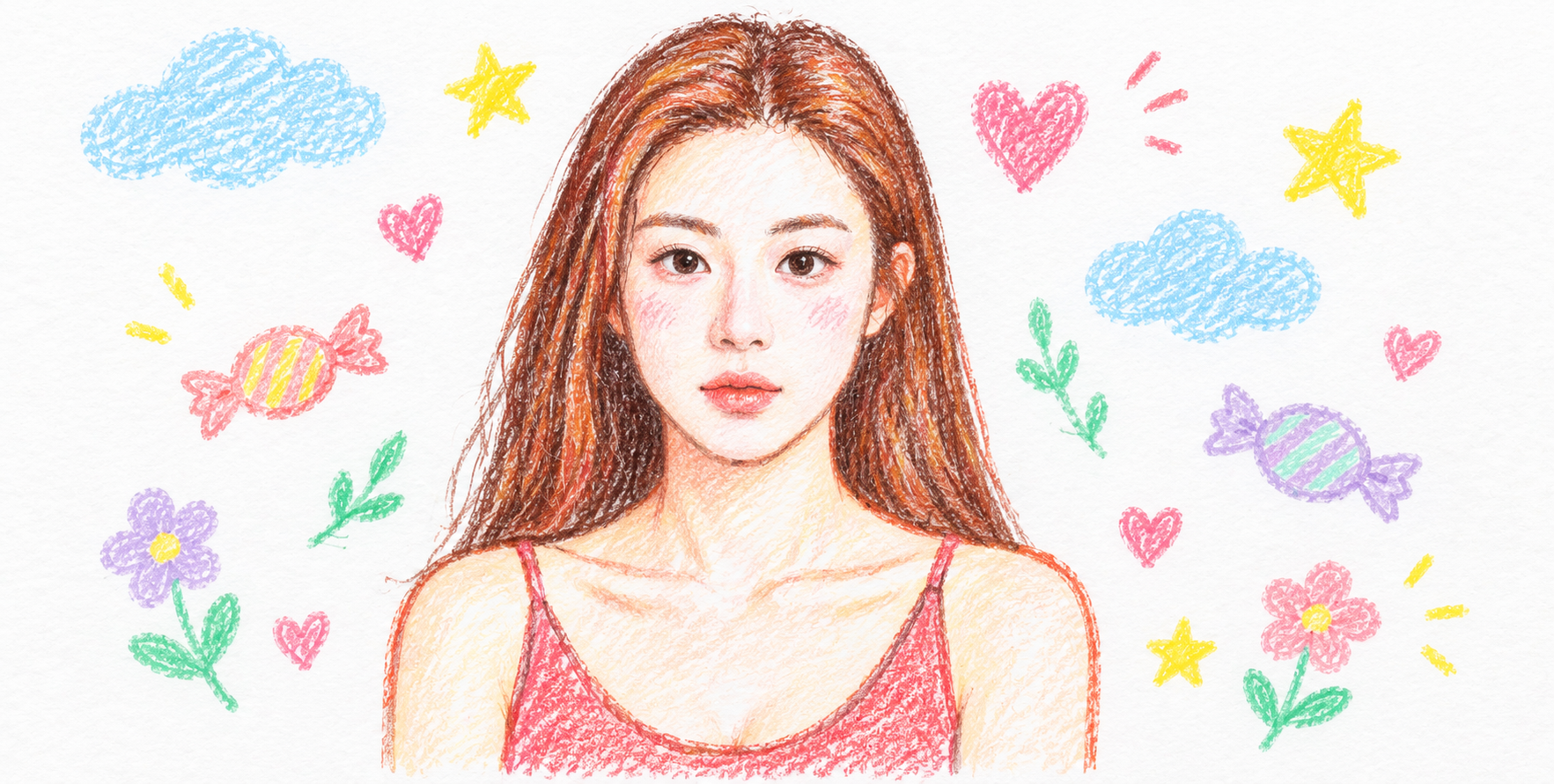 童趣可爱儿童蜡笔画风格 — AI image creation