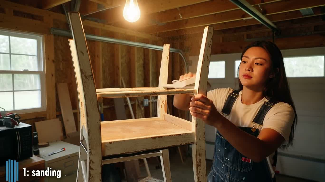 작업실 낡은 의자 리폼 일기
