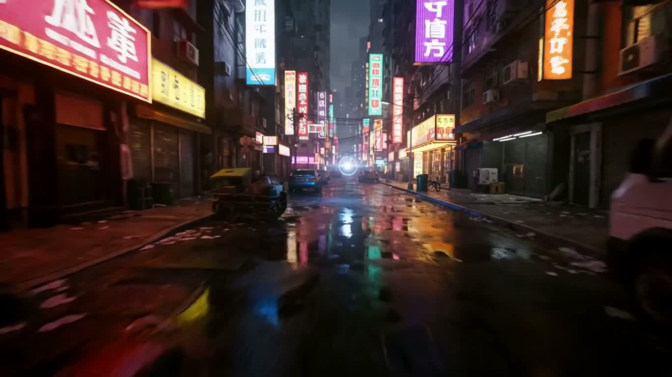 霓虹能量球穿越