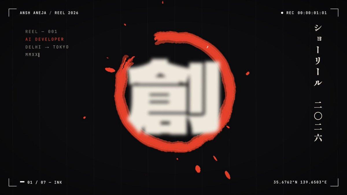 Resume-based motion graphics showreel