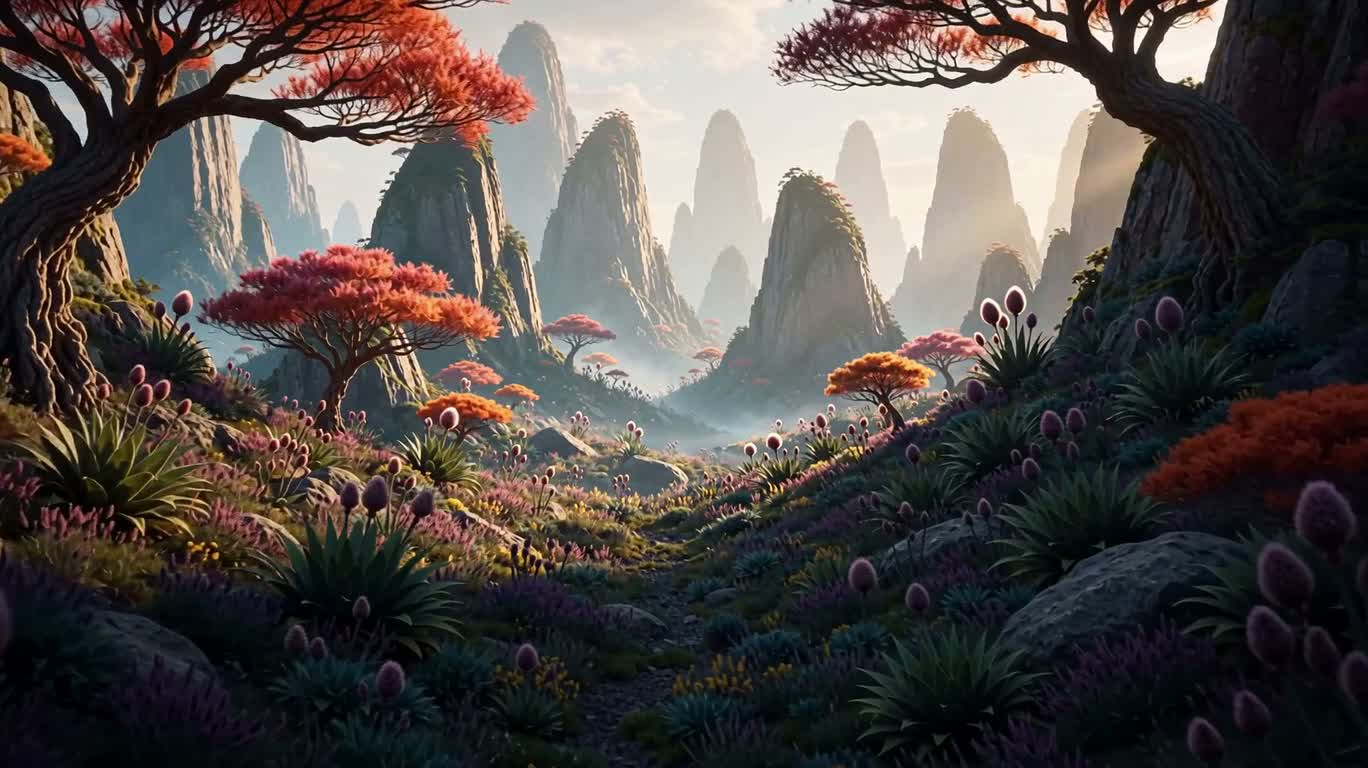 异星超现实自然幻境