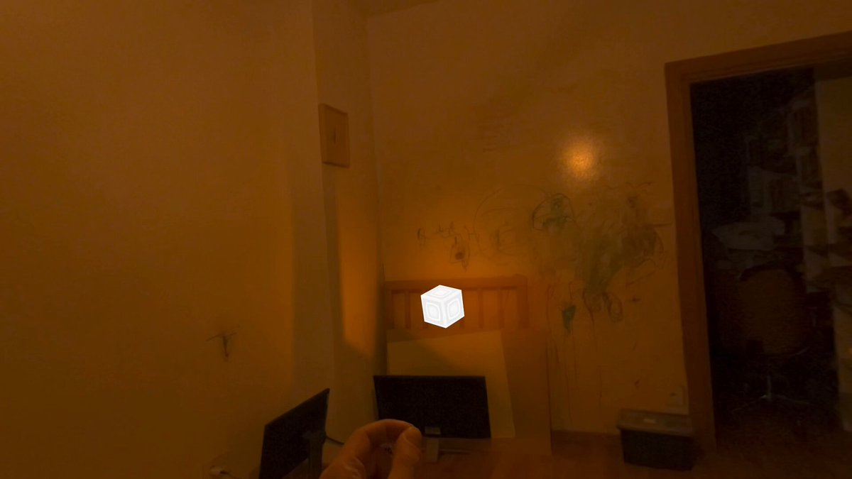 Portal-physics Vision Pro game