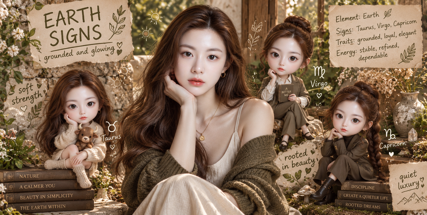 手绘图饰的女性形象设计 — AI image creation