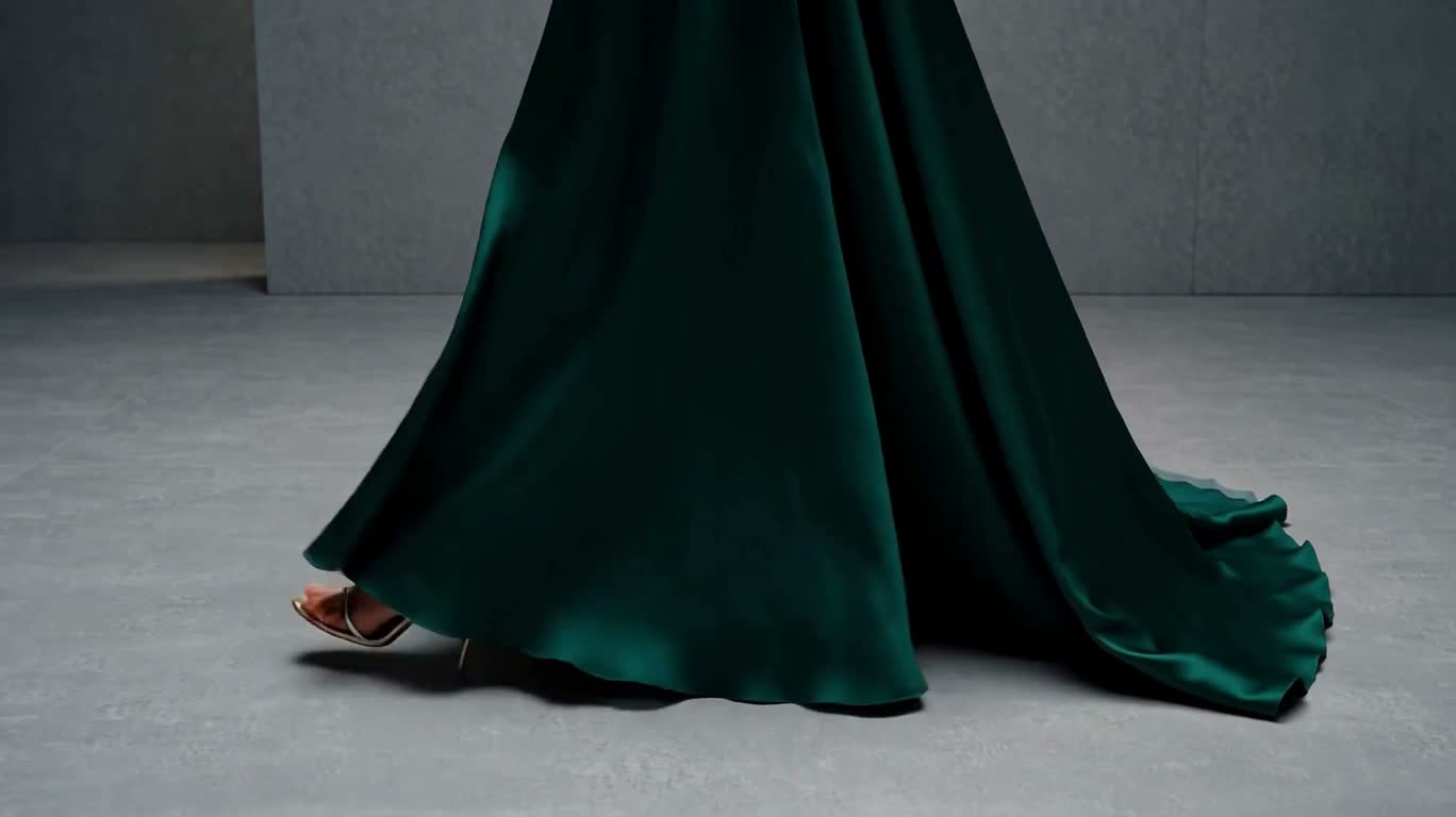 Bioluminescent Crystal Gown