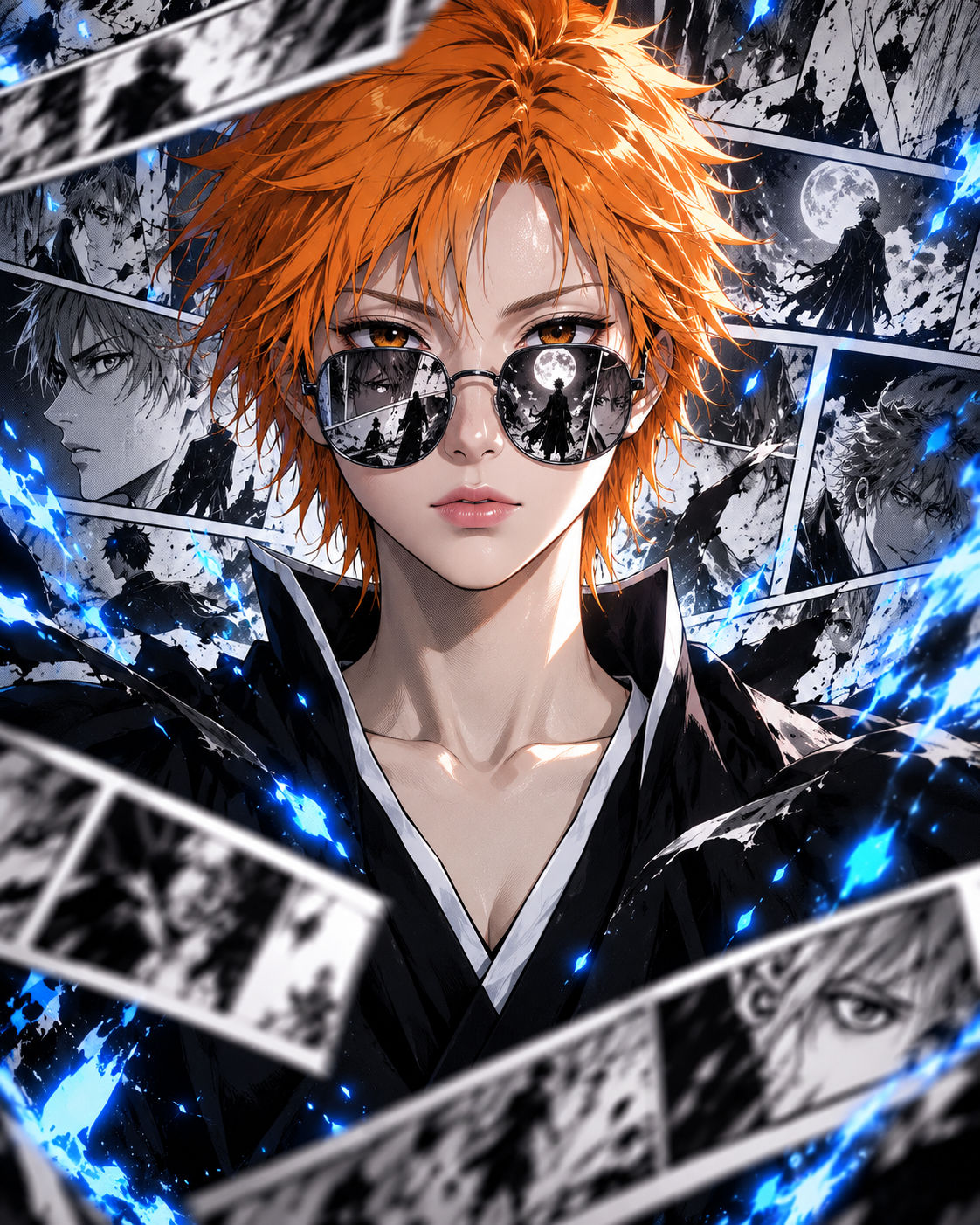 少年死神高细节热血海报 — AI image creation