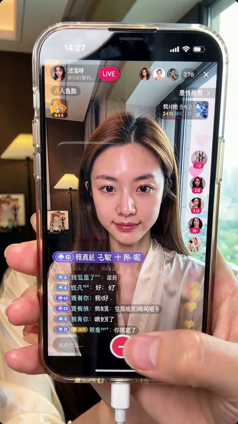 Trang điểm rạng rỡ tự nhiên trong livestream chăm sóc da